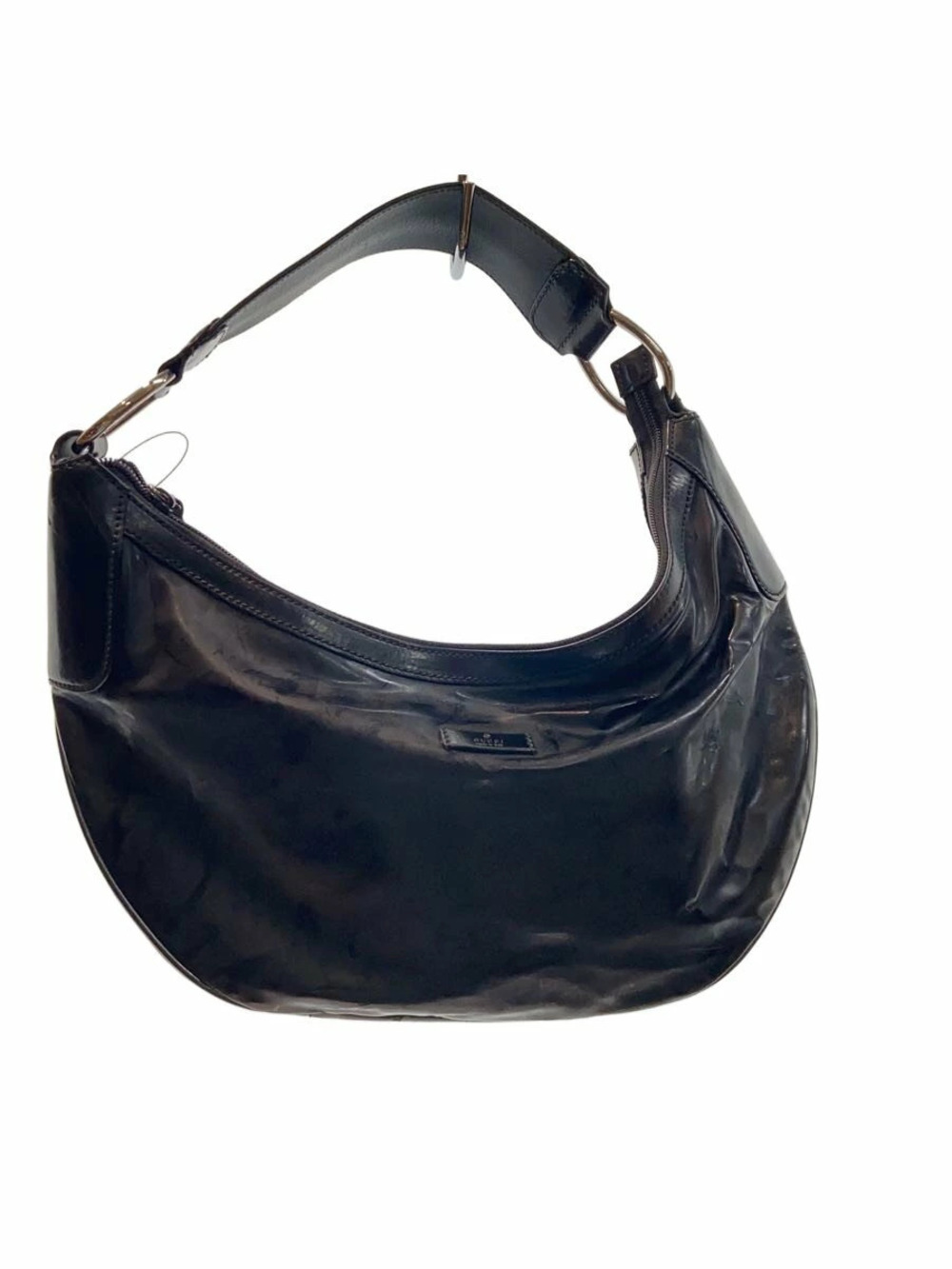 Gucci Jackie handbag shiny black patent leather